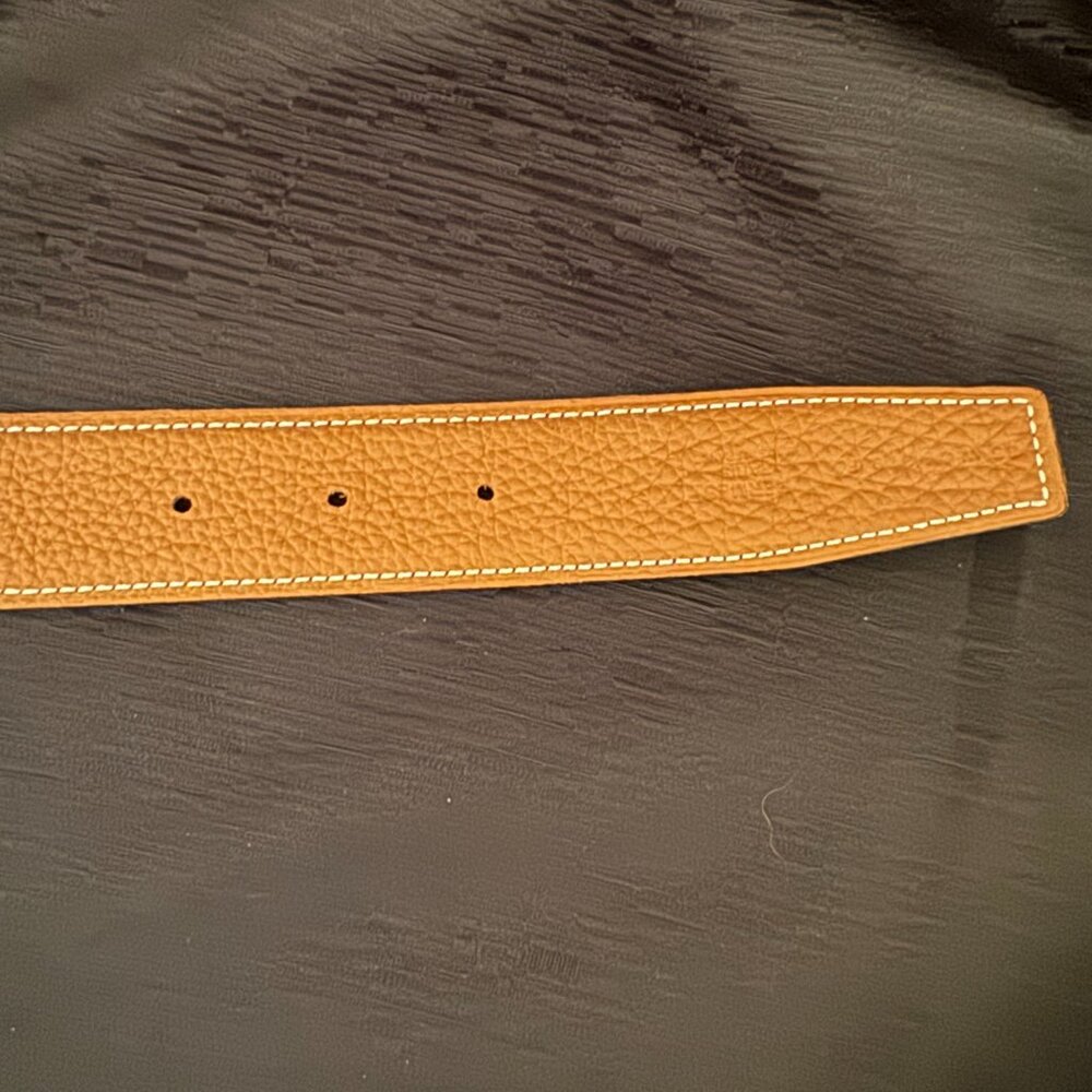 HERMES H Belt Buckle & Reversible Leather Belt - Picture 6 of 8